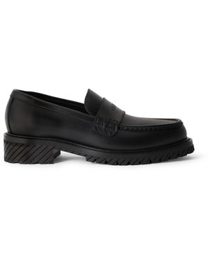 Off-White c/o Virgil Abloh Militär Mokassins - Schwarz