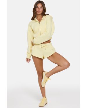 BO+TEE Mid-Rise Mini Shorts - Yellow
