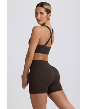 BO+TEE Super Sculpt Seamless Mini Shorts - Brown