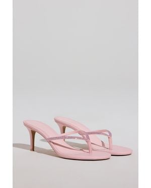 Oh Polly Heeled Sandal - Pink