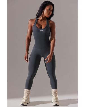 BO+TEE Full Length Cut-Out Jumpsuit - Grey