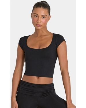 BO+TEE Buttercloud Crop Top - Black