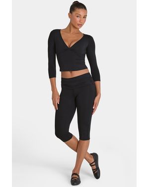 BO+TEE Buttercloud Capri Leggings - Black