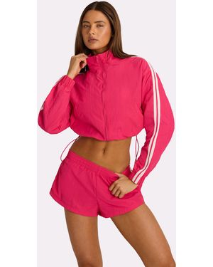 BO+TEE Woven Zip-Up Track Jacket - Pink