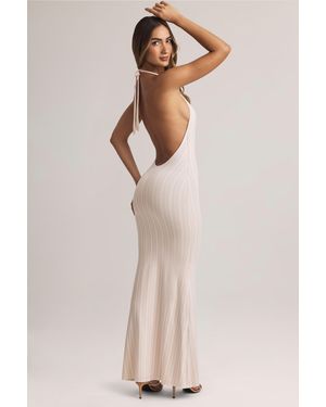 Oh Polly Modal Halterneck Maxi Dress - Multicolour