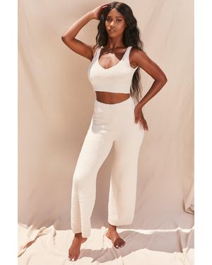 EBY Cosy V Neck Tank Top - White