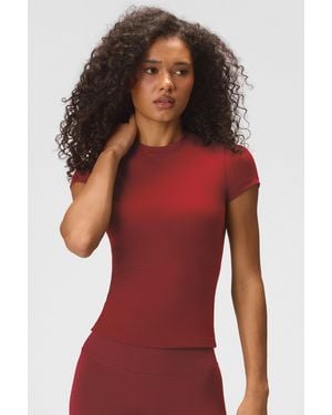BO+TEE Soft Active Short Sleeve Top - Red