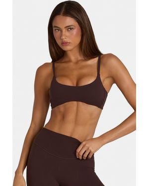 BO+TEE Soft Active Low-Impact Sports Bra - Brown