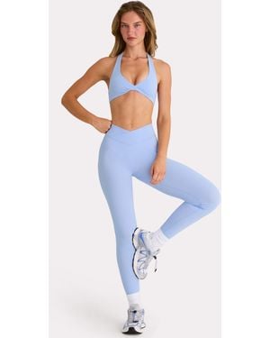 BO+TEE Soft Active Full-Length Leggings - Blue
