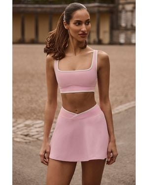BO+TEE Soft Active Crossover Mini Skort - Pink