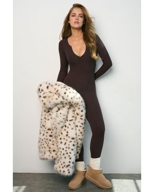 BO+TEE Buttercloud 7/8 Jumpsuit - Brown