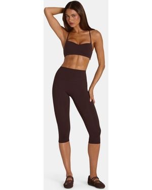 BO+TEE Soft Active Full-Length Leggings - Brown