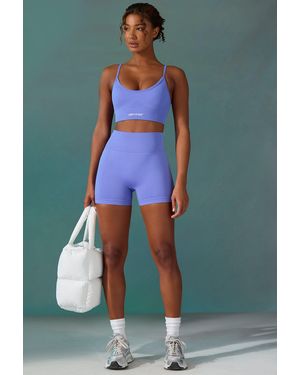 BO+TEE Super Sculpt Seamless Mini Shorts - Purple