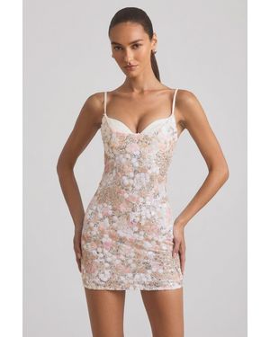 Oh Polly Embellished Camisole Bodycon Mini Dress - Multicolour