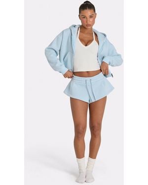BO+TEE Mid-Rise Mini Shorts - Blue