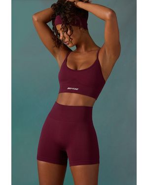 BO+TEE Super Sculpt Seamless Mini Shorts - Purple