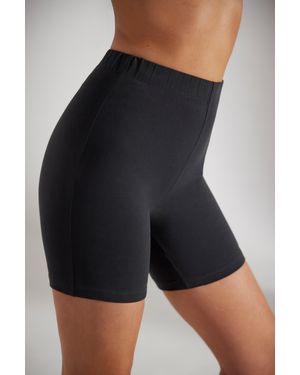 BO+TEE Soft Cotton Biker Shorts - Black