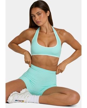 BO+TEE Soft Active Reversible Sports Bra - Blue