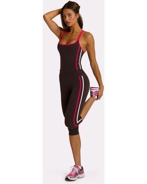 BO+TEE Soft Active Capri Leggings - Brown