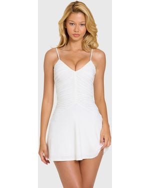 Oh Polly Lace Mini Dress - White