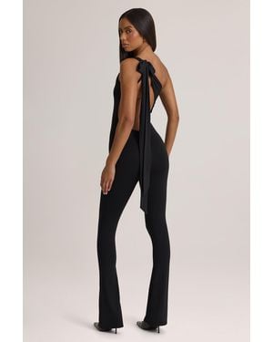 Oh Polly Modal One-Shoulder Jumpsuit - Black