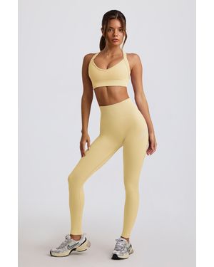 BO+TEE Super Sculpt Seamless High-Waist Leggings - Yellow