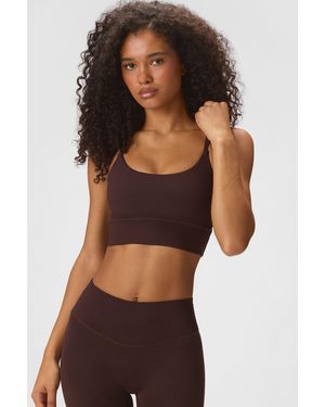 BO+TEE Soft Active High-Impact Sports Bra - Brown