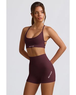 BO+TEE Super Sculpt Seamless Mini Shorts - Red
