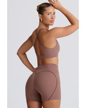 BO+TEE Soft Active Mini Shorts - Brown