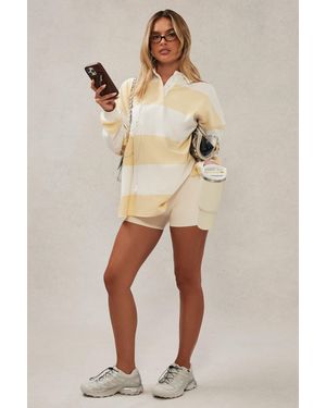BO+TEE Striped Oversized Long-Sleeve T-Shirt - Yellow