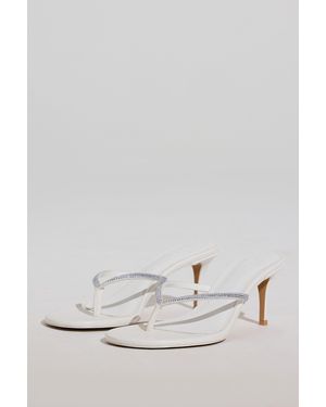 Oh Polly Heeled Sandal - White