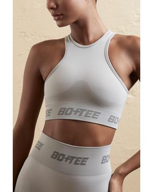 BO+TEE Seamless Racerback Crop Top - Metallic