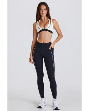 BO+TEE Soft Active Contrast Leggings - Blue