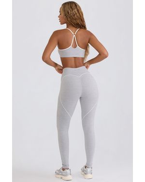 BO+TEE Soft Active Mid-Rise Leggings - Grey