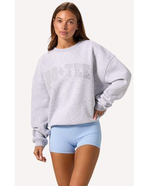 BO+TEE Oversized Crew-Neck Jumper - White