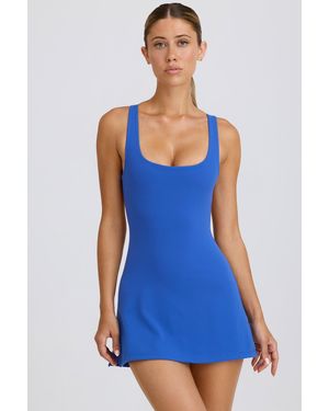 BO+TEE Soft Active Open-Back Tennis Dress - Blue