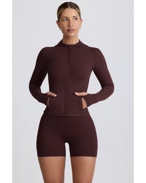 BO+TEE Soft Active Hooded Mid-Layer Jacket - Brown