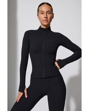 BO+TEE Long Sleeve Zip Up Jacket - Black