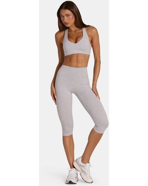 BO+TEE Soft Active Capri Leggings - Grey