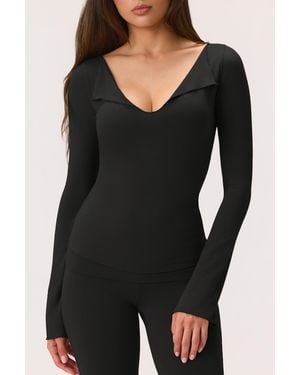BO+TEE Buttercloud Long-Sleeve Top - Black