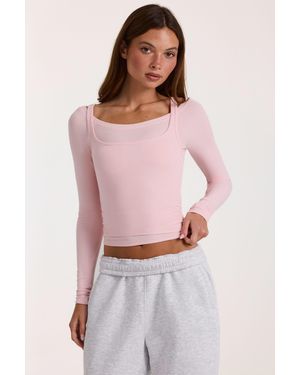 BO+TEE Buttercloud Layered Top - Pink