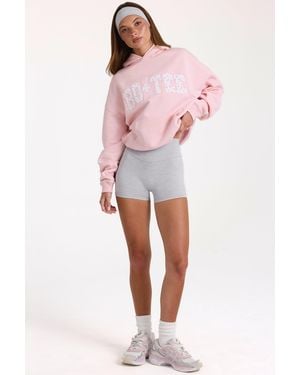 BO+TEE Oversized Applique Hoodie - Pink