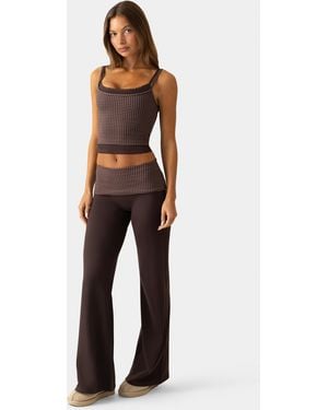 BO+TEE Soft Active Wide-Leg Trouser - Brown