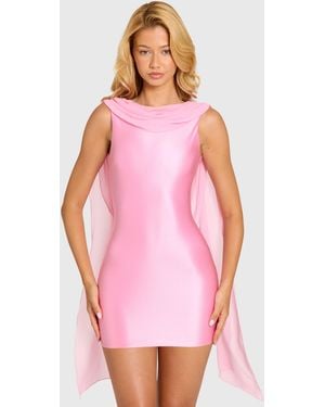 Oh Polly Embellished Corset Mini Dress - Pink