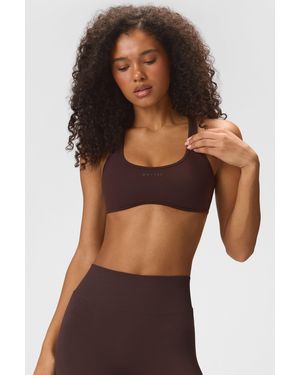 BO+TEE Soft Active Low-Impact Sports Bra - Brown