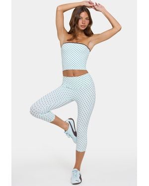BO+TEE Soft Active Capri Leggings - Green