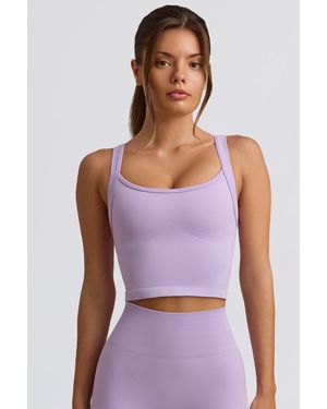 BO+TEE Super Sculpt Seamless Longline Camisole Top - Purple