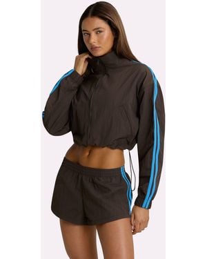 BO+TEE Woven Zip-Up Track Jacket - Brown