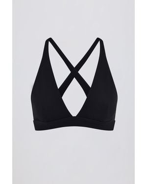 BO+TEE Soft Active Cross-Back Sports Bra - Black