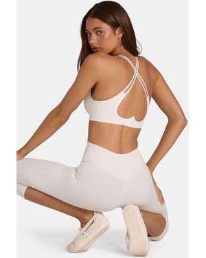 BO+TEE Soft Active Low-Impact Sports Bra - White